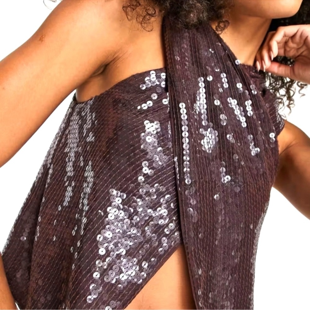 ASOS Sequin Crop Top